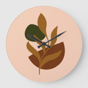 Monogram Modern Boho Large Clock