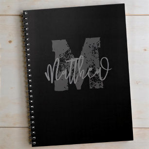 Monogram Modern Boy Back-To-School Homework Notebook