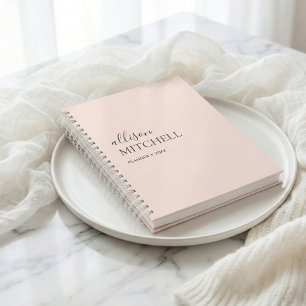 Monogram Modern Chic Script Calligraphy Planner