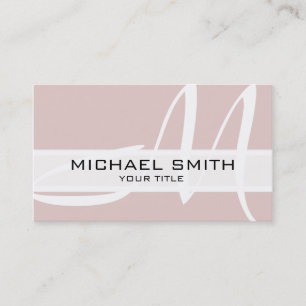 Monogram Modern Dust storm Background Business Card