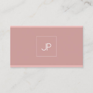 Monogram Modern Elegant Simple Professional Plain Business Card