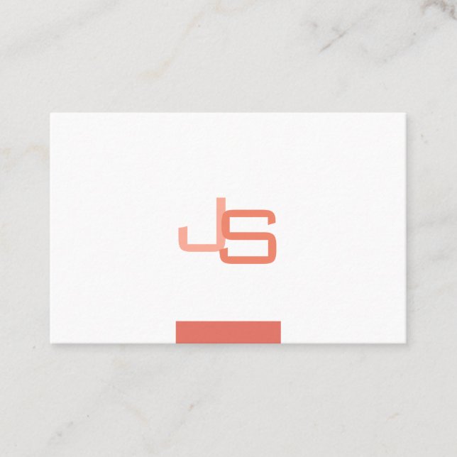Monogram Modern Elegant Template Professional Business Card (Front)
