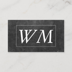 Monogram Modern Executive (Slate) Business Card