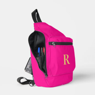Monogram Modern Hot Pink Sling Bag