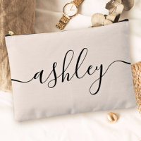Monogram Modern Minimalist Calligraphy Script Pink