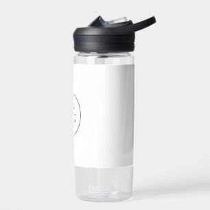 Monogram Modern Minimalist Clean Simple Stylish Water Bottle