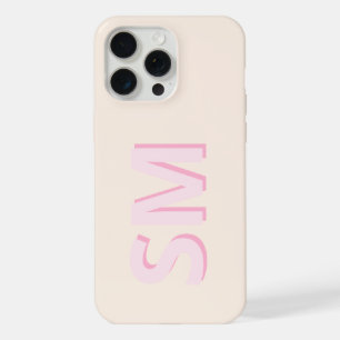Monogram Modern Minimalist iPhone 15 Pro Max Case