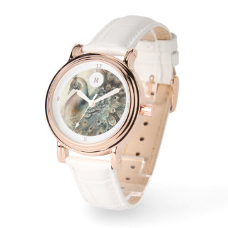 Monogram Modern Peacock | Add Your Initial Watch