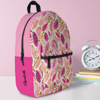 Monogram Modern Pink Gold Cute Girls School
