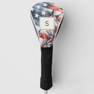 Monogram Modern Stars Stripes Golf Head Cover