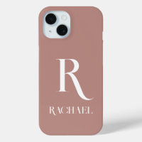 Monogram Modern Stylish Beige