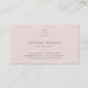 Monogram Modern Template Trendy Elegant Top Business Card