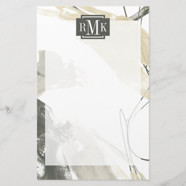 Monogram | Monochrome Momentum Stationery (Front)