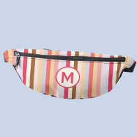 Monogram Monogram Modern Pastel Candy Stripe