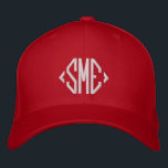 Monogram Monogrammed Initials Custom Personalised Embroidered Hat<br><div class="desc">Monogram Monogrammed Initials Custom Personalised Embroidered Baseball Cap features the simple modern embroidered monogram of your initials. Perfect as a gift for family and friends for birthday,  Christmas,  Father's Day,  Mother's Day,  weddings and more. Created by Evco Studio www.zazzle.com/store/evcostudio</div>