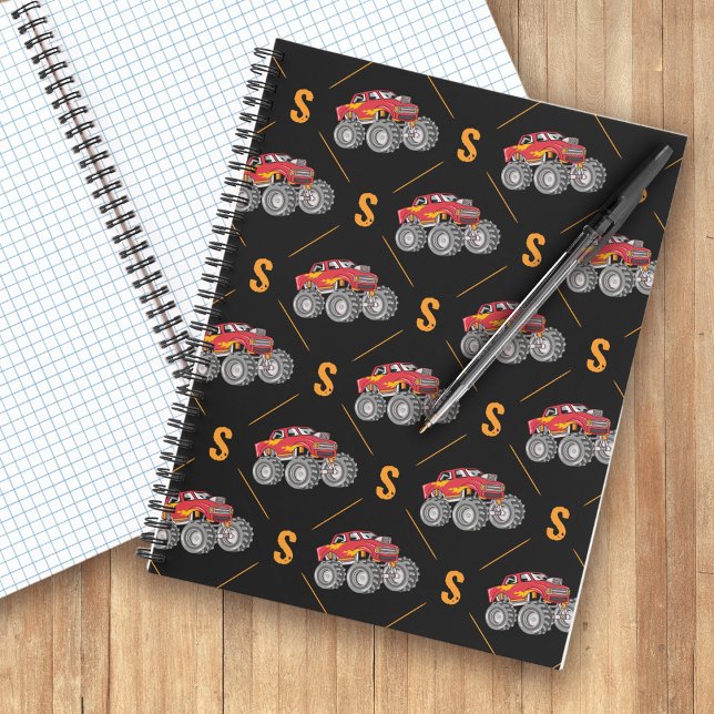 Monogram Monster Truck Pattern Kid's Notebook (Creator Uploaded)