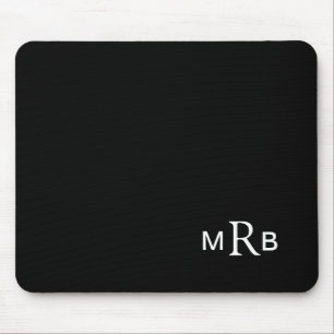 Monogram mouse pad with your initials