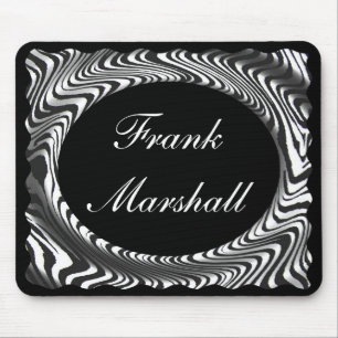 monogram -MOUSEPAD-ZEBRA STRIPE DESIGN Mouse Pad