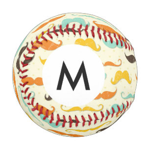 Monogram Moustache pattern 3 Baseball