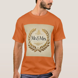 Monogram Mr. & Mrs. Laurel Mens Tshirt