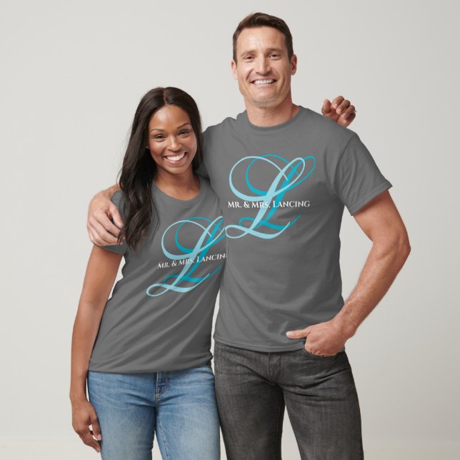 Monogram Mr. & Mrs. Shirt  (Unisex)
