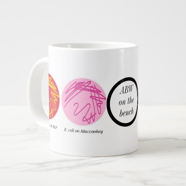 Monogram Mug For The Micro Bench Reader (Front Left)