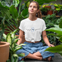 Monogram 'my quiet space' Activewear Classic White