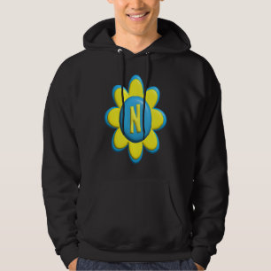 Monogram N Colorful Flower Hoodie