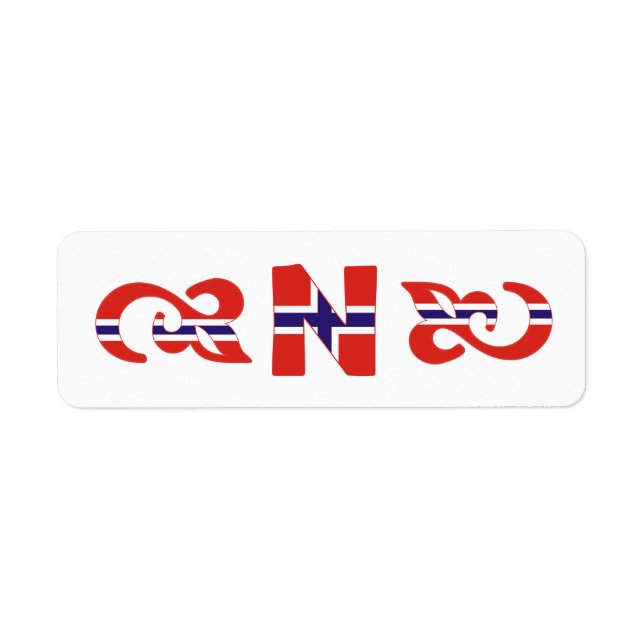 Monogram N Norwegian Label (Front)