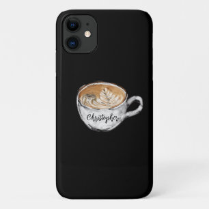 Monogram Name Cappuccino Black Case-Mate iPhone Case