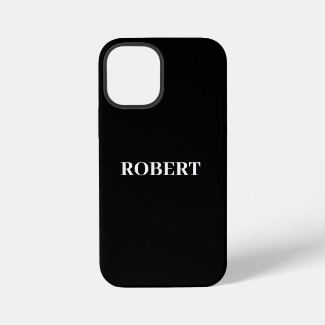 Monogram Name changeable personalise iPhone Case (Back)
