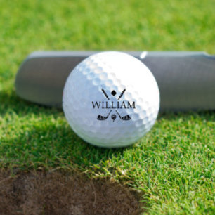 Monogram Name Golf Clubs Ace   Choose your Color G Balls