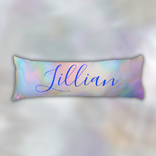 Monogram Name in Blue on Mother Of Pearl Body Cushion