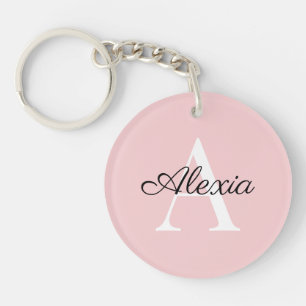 Monogram Name Initial Bridesmaid Acrylic Keychain