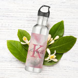 Monogram Name Initial Pastel Watercolor Wash Gift 710 Ml Water Bottle<br><div class="desc">Monogram your Name and Initial on this stainless steel water bottle.   Perfect gift for her,  including birthday's and bridesmaid gifts.  Two sizes to choose from.</div>