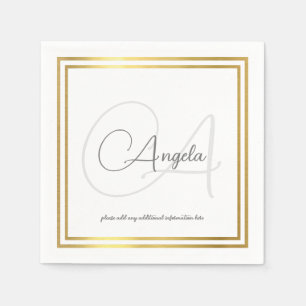 Monogram (name & initial) Standard Napkins