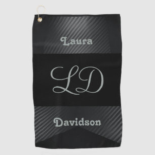 Monogram Name Personalised Custom Golf Towel