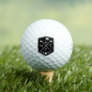 Monogram Name Personalised Golf Balls