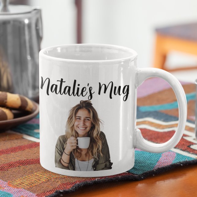 Monogram Name Photo Gift  Coffee Mug (Creator Uploaded)