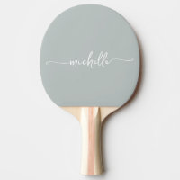 Monogram Name Signature Script Sage Green 