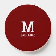 Monogram Name Simple red