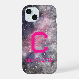 Monogram Name Space iPhone 15 Case
