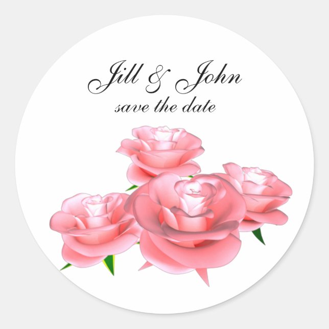 monogram_names classic round sticker (Front)