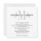 Monogram Names Wedding Invitations Black White