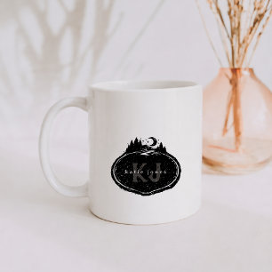Monogram Nature Stamp Custom Name Coffee Mug