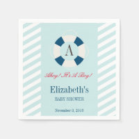 Monogram Nautical Buoy Baby Shower