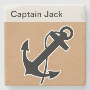 Monogram Nautical Drink Coasters