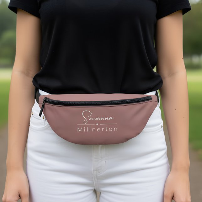 Monogram Neutral Modern Minimalist Elegant Bum Bags (personalized fanny pack)