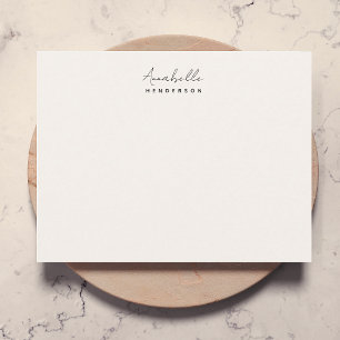 Monogram Neutral Modern Minimalist Stylish Card