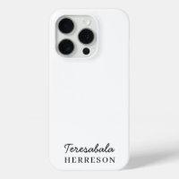Monogram Neutral Modern Minimalist Stylish